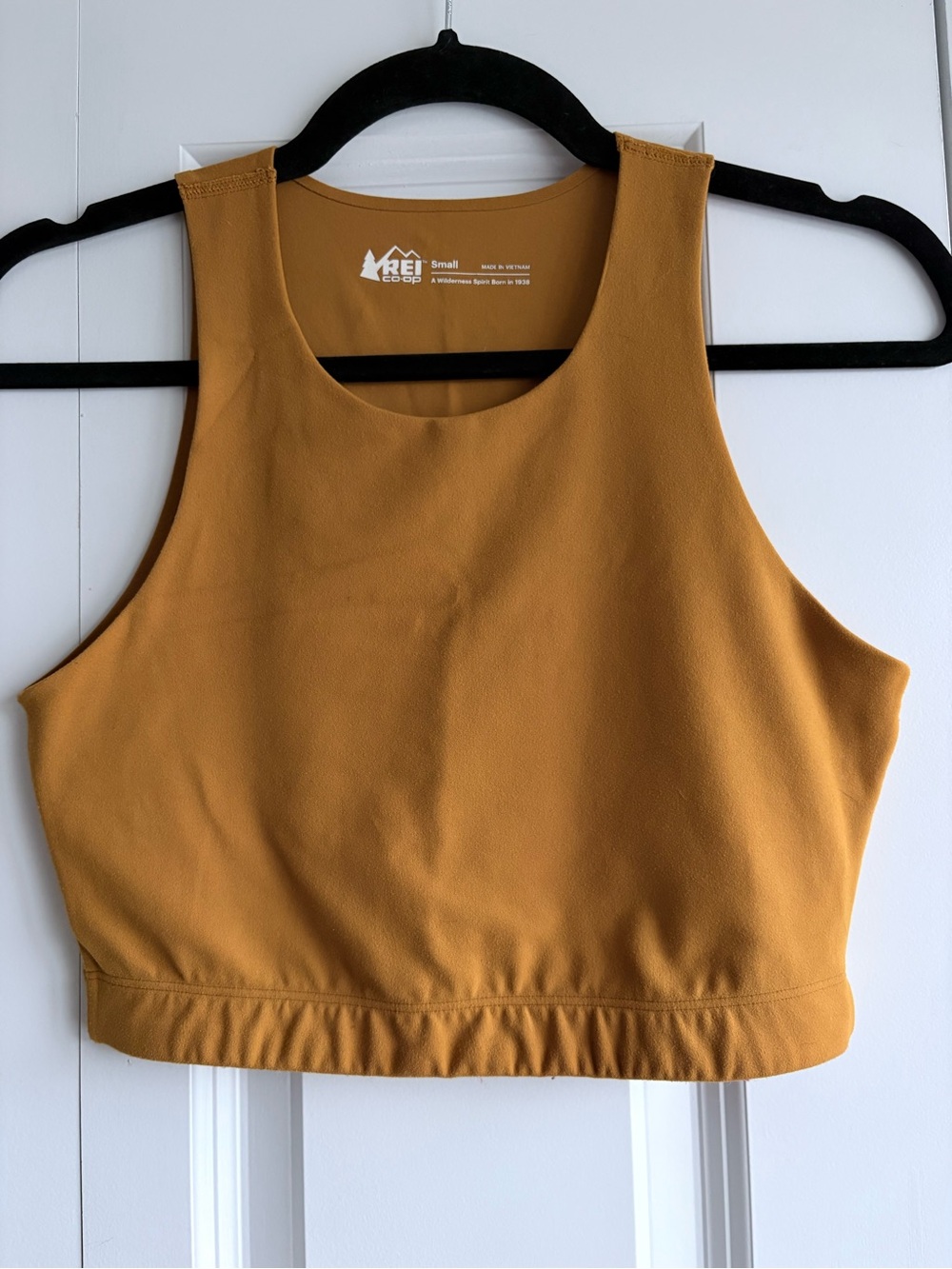 REI Co-Op Mustard Cropped Tank Top, Small